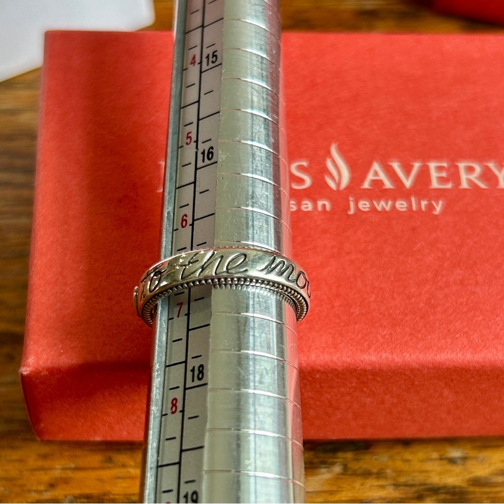 James Avery Sterling Love you to the Moon & Back Ring - Picture 3 of 9